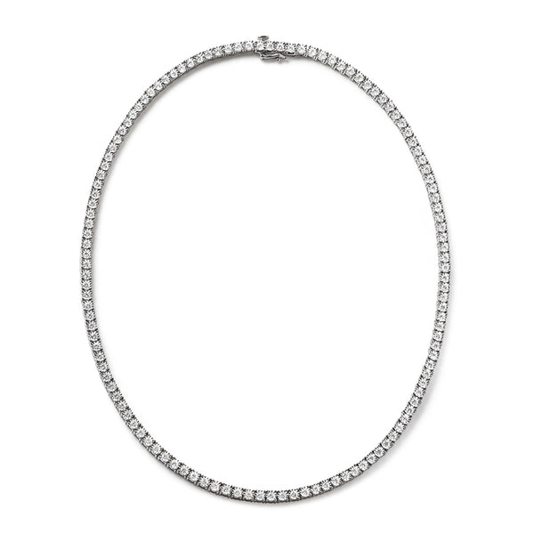 5.00ct Lab Diamond Tennis Necklace in 9K White Gold H/SI